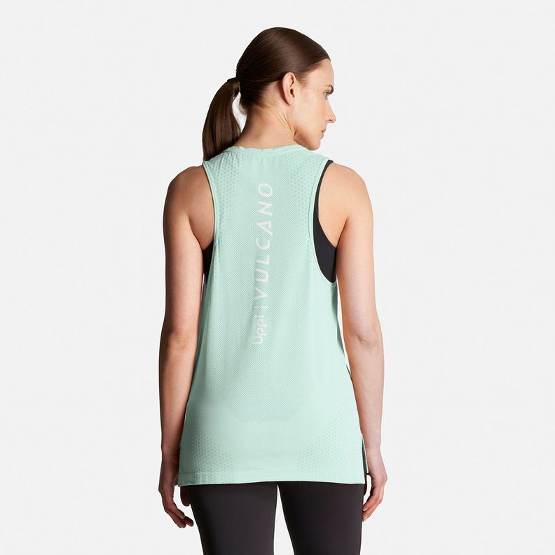 Polera Mujer 4 Run Seamless Trail T-Shirt Celeste Lippi-3