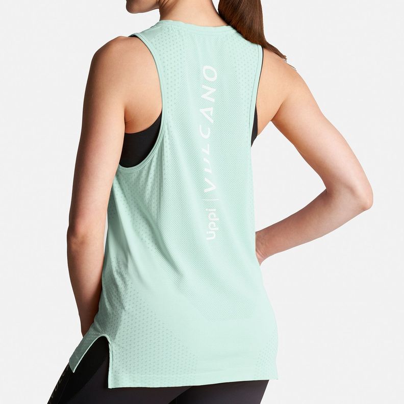 Polera Mujer 4 Run Seamless Trail T-Shirt Celeste Lippi-4