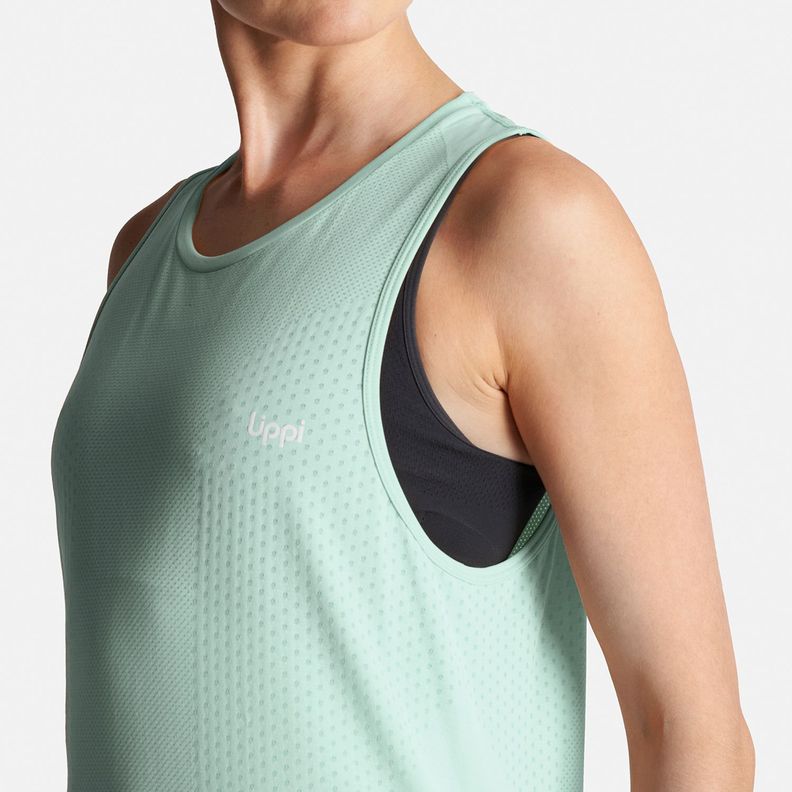 Polera Mujer 4 Run Seamless Trail T-Shirt Celeste Lippi-6