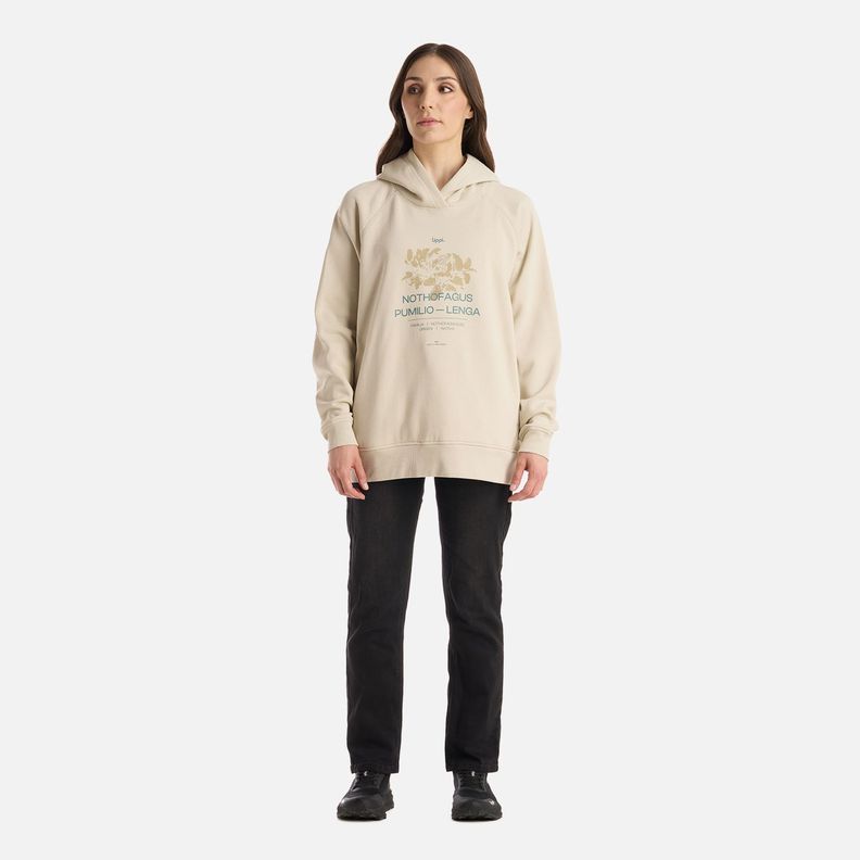 Polerón Mujer Insigne Sweatshirt Front Print Crudo Lippi I25-5