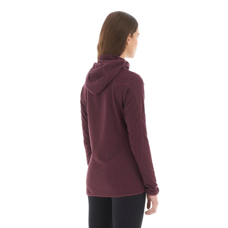 Poleron Mujer Jacaranda Nano-F 14 Zip Hoody Vino Lippi V23-4
