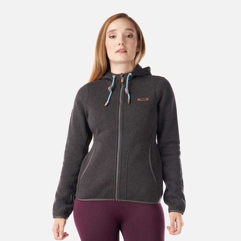 Chaqueta Mujer Alamo Blend-Pro Hoody Jacket Gris Medio Lippi I23-1