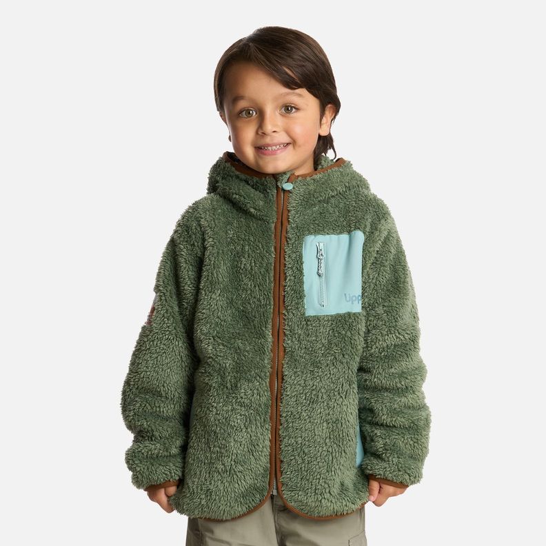 Polar Niño Bear Shaggy-Pro Hoody Jade Oscuro Lippi I25-0