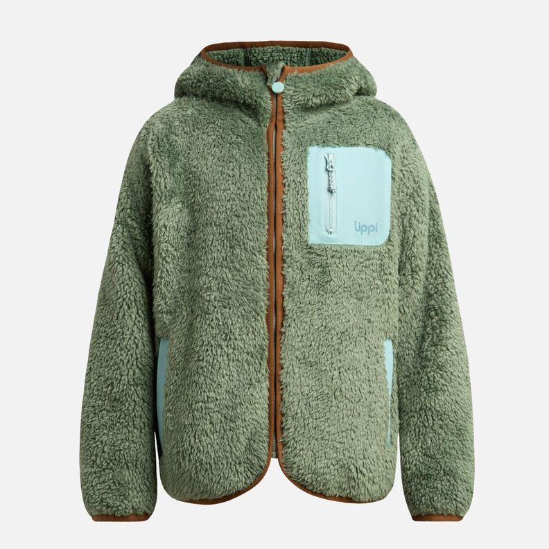 Polar Niño Bear Shaggy-Pro Hoody Jade Oscuro Lippi I25-6