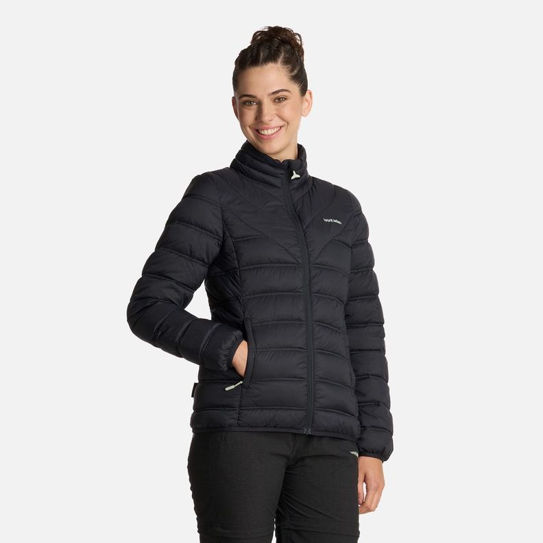 Chaqueta Mujer Ultraliviana Negro Haka Honu I25-1