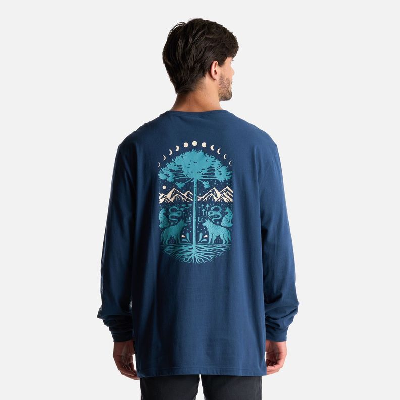 Polera Hombre Norte Sur Azul Oscuro Haka Honu-3