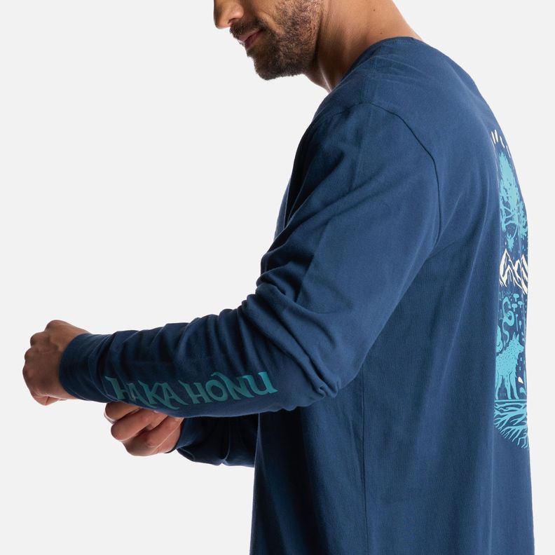 Polera Hombre Norte Sur Azul Oscuro Haka Honu-4