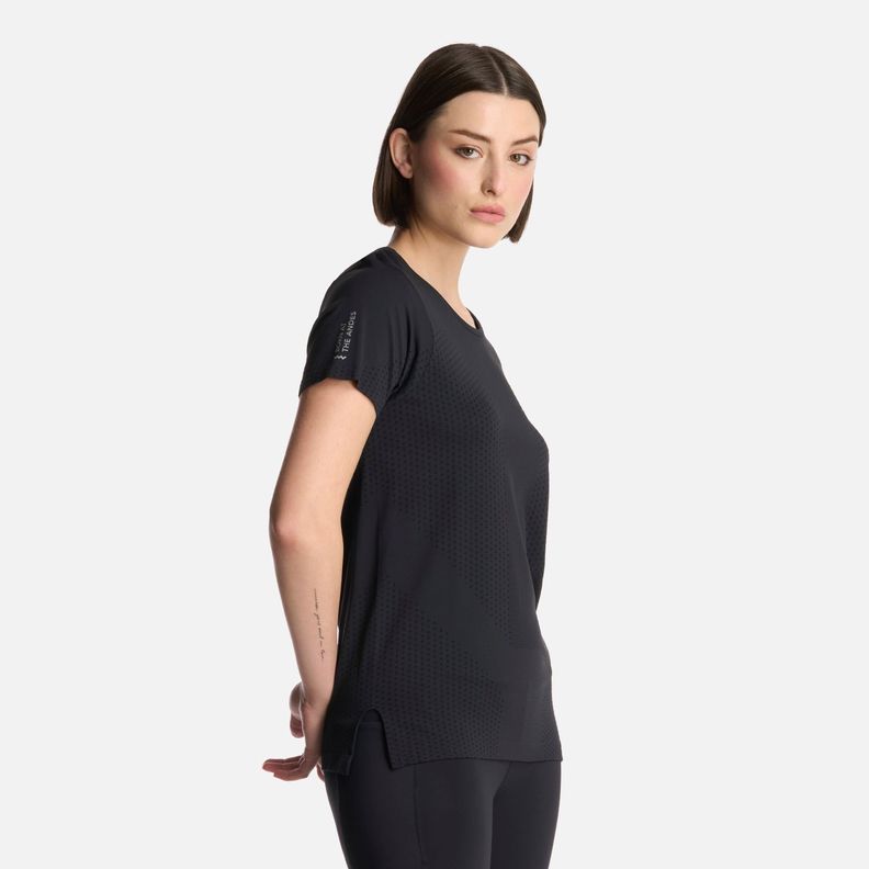 Polera Mujer 4 Run Seamless Trail Short Sleeve Negro Lippi-1