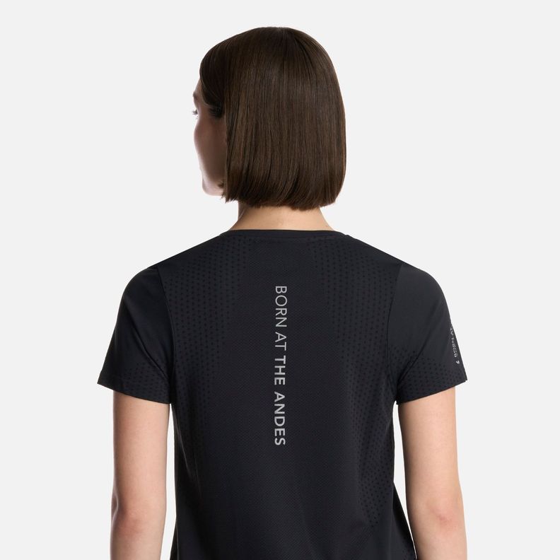 Polera Mujer 4 Run Seamless Trail Short Sleeve Negro Lippi-3