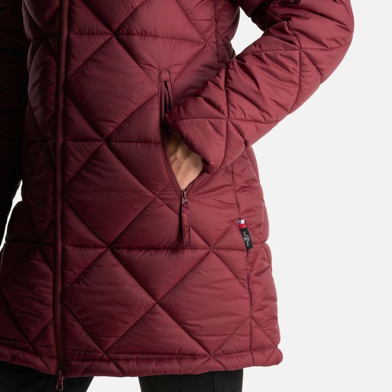 Chaqueta Mujer Pala Negra Burdeo Haka Honu-6