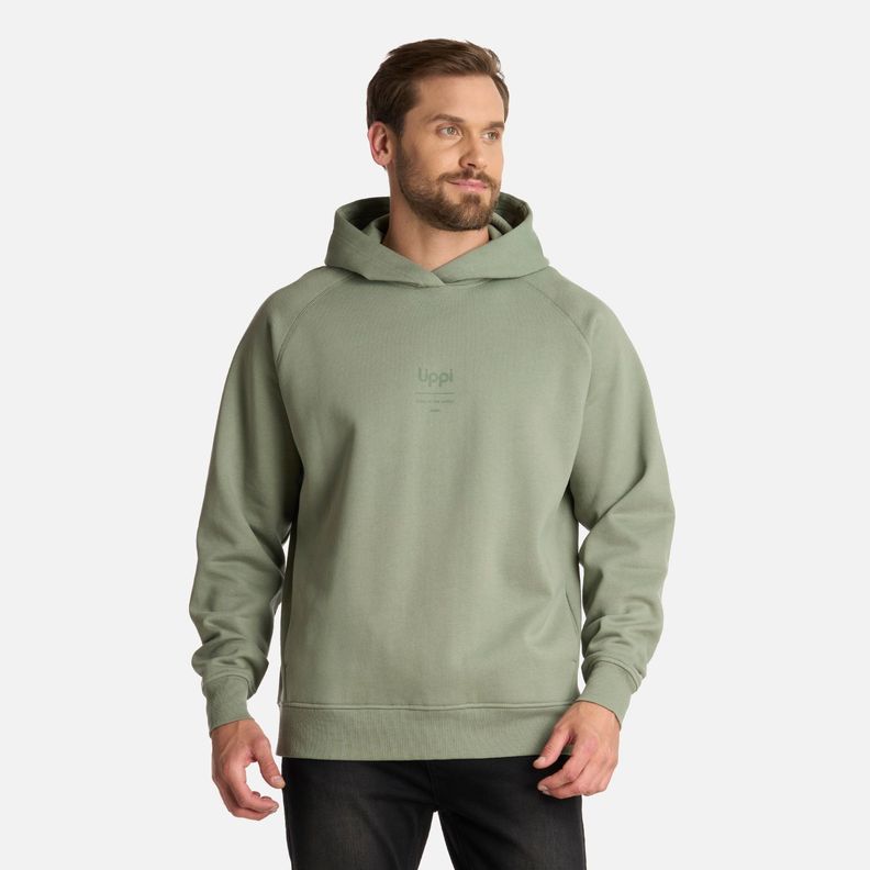 Polerón Hombre Ulmo Hoody Sweatshirt Jade Oscuro Lippi I25-0