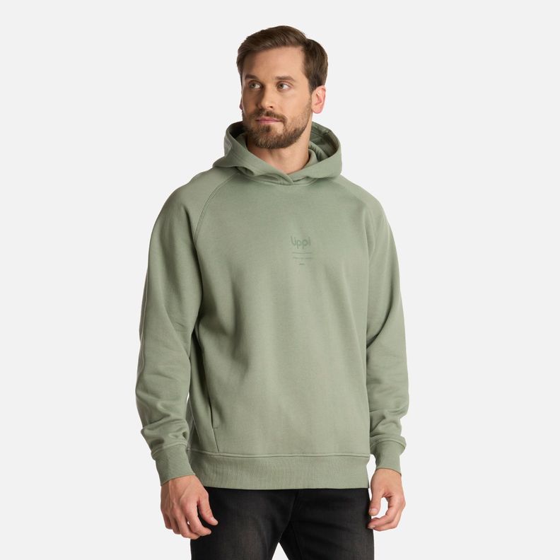 Polerón Hombre Ulmo Hoody Sweatshirt Jade Oscuro Lippi I25-1