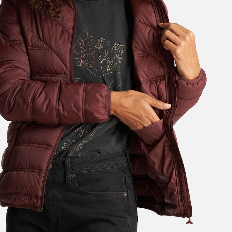 Chaqueta Mujer Ultraliviana Burdeo Haka Honu-4