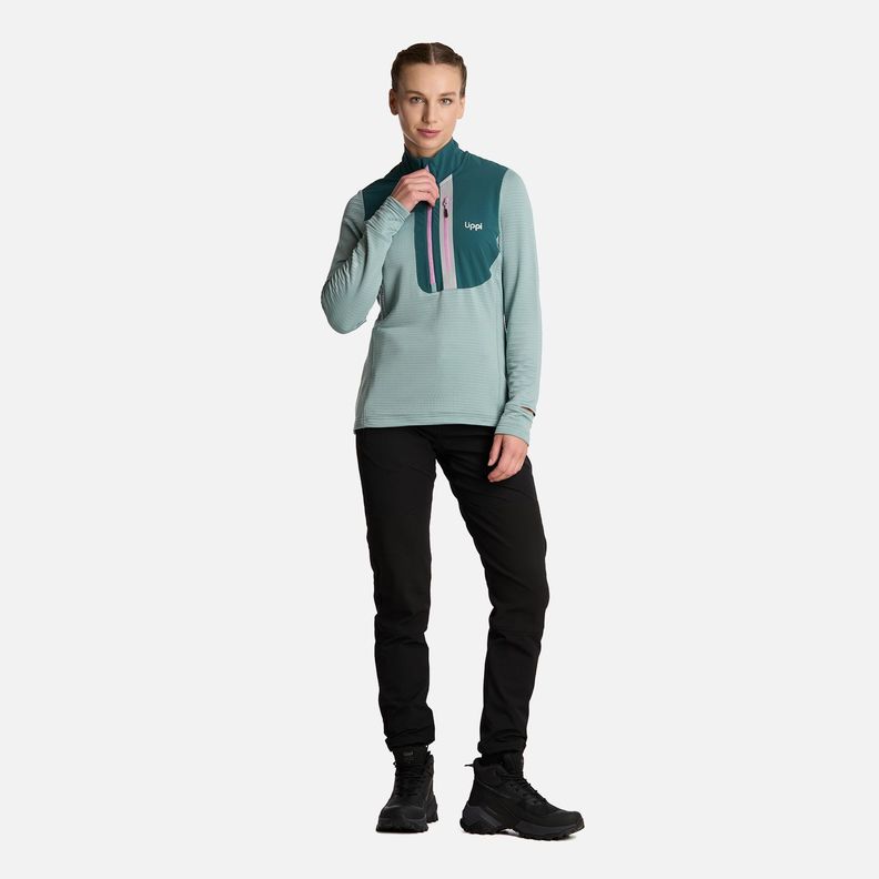 Polerón Mujer Karova Nano-f 14 Zip Jade Lippi I25-5