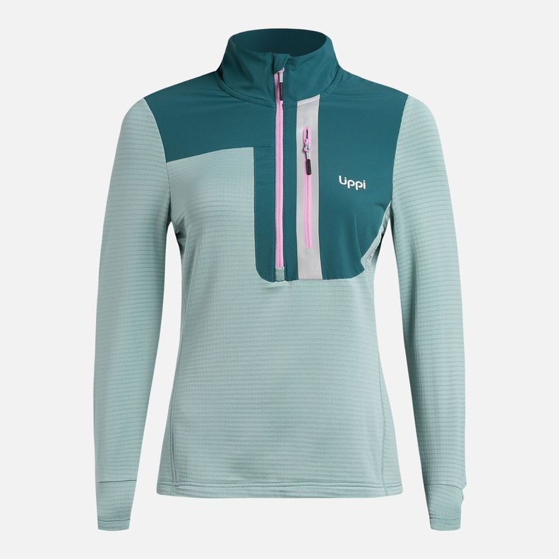 Polerón Mujer Karova Nano-f 14 Zip Jade Lippi I25-6