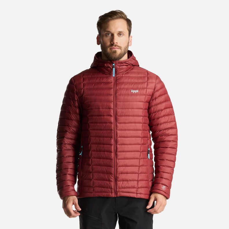 Chaqueta Hombre Peak Down Hoody Jacket Burdeo Lippi-0