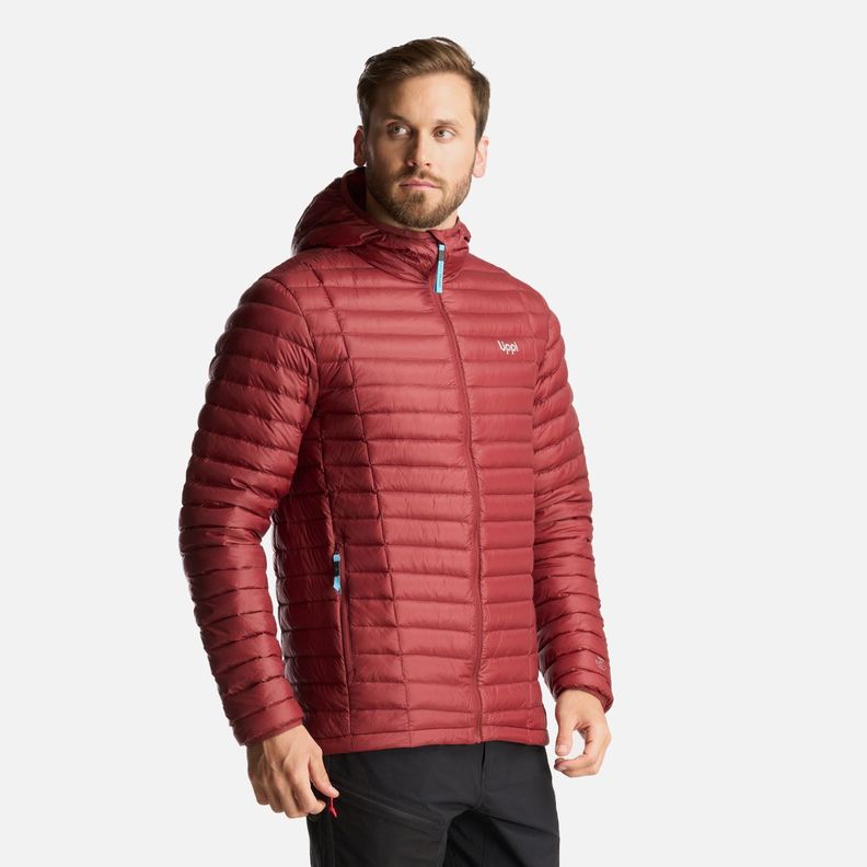 Chaqueta Hombre Peak Down Hoody Jacket Burdeo Lippi-1