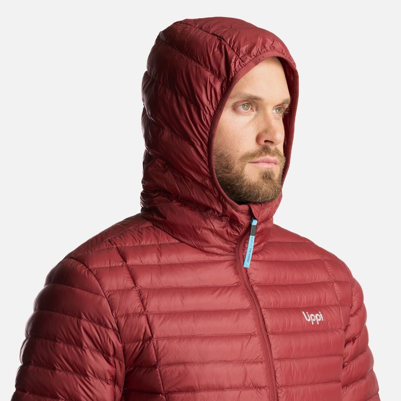Chaqueta Hombre Peak Down Hoody Jacket Burdeo Lippi-4