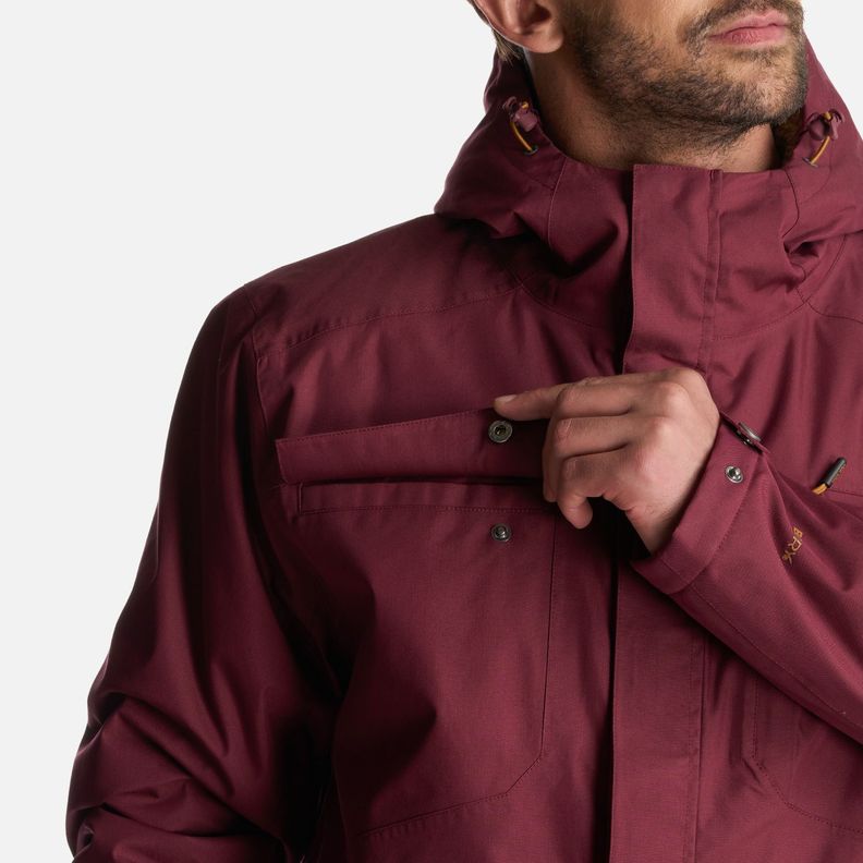 Chaqueta Hombre Yak Burdeo Haka Honu I24-6