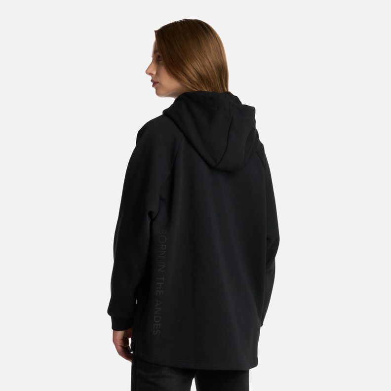 Polerón Mujer Heavy Duty Hoody Sweatshirt Negro Lippi I25-1