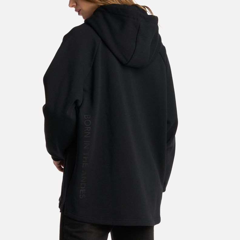 Polerón Mujer Heavy Duty Hoody Sweatshirt Negro Lippi I25-4