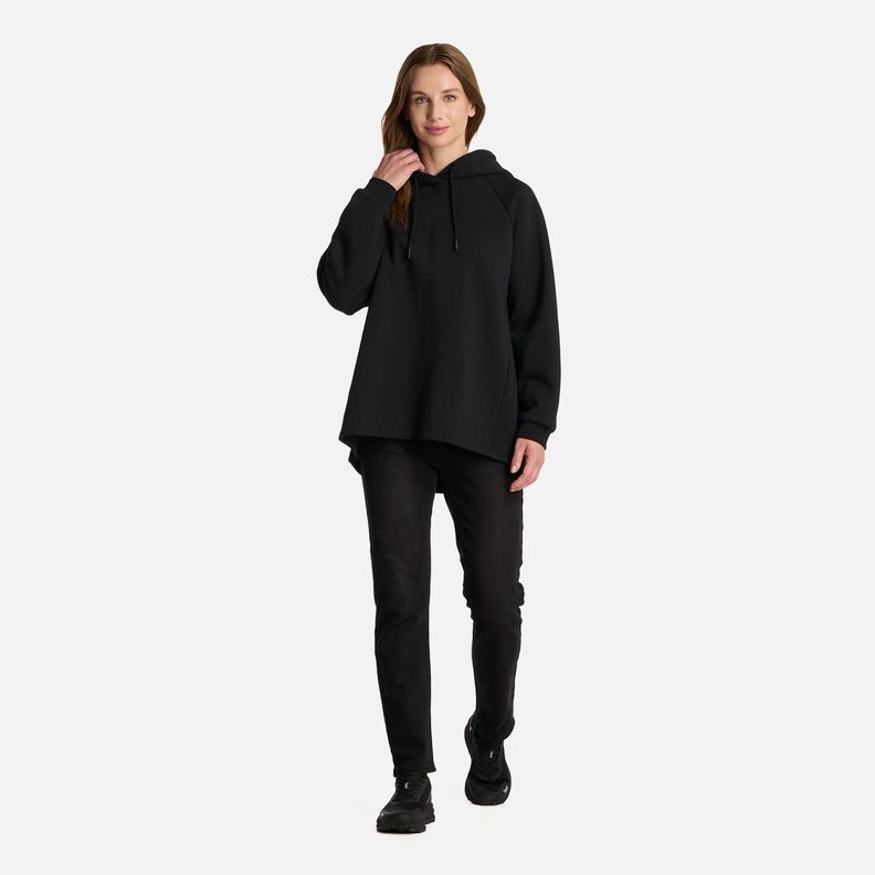 Polerón Mujer Heavy Duty Hoody Sweatshirt Negro Lippi I25-5