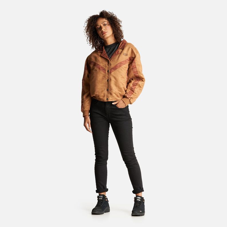 Chaqueta Mujer Viejuja Café Claro Haka Honu-7