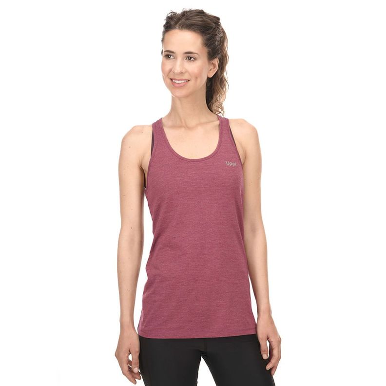 Polera Mujer Summit UV-Stop Tank Melange Gris Lippi-1