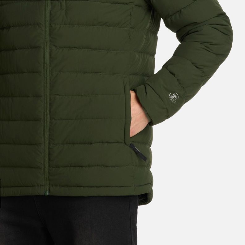 Chaqueta Hombre Aero Down Jacket Verde Militar Lippi I25-4