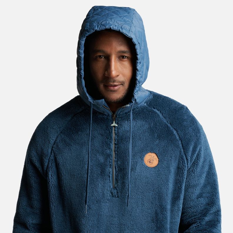 Poleron Hombre Cangur-oso Azul Noche Haka Honu-9