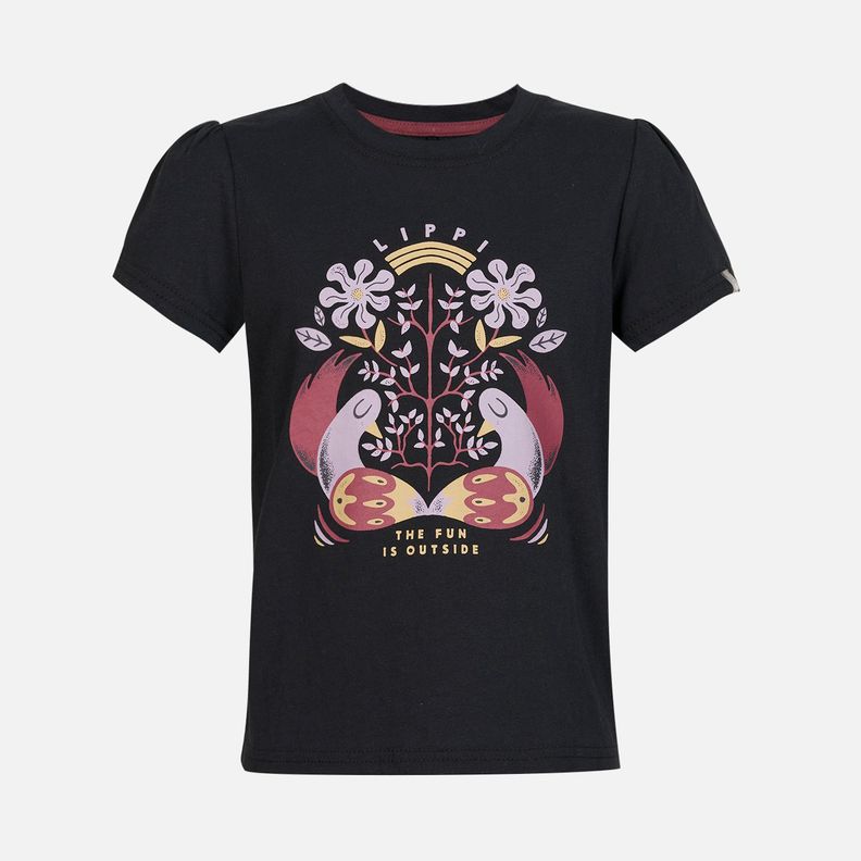 Polera Niña Country T-Shirt Negro Lippi-0