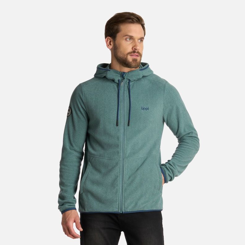 Polar Hombre Stripes NanoF Full Zip Hoody Petroleo Lippi I25-0