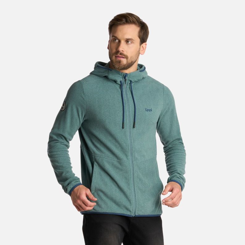 Polar Hombre Stripes NanoF Full Zip Hoody Petroleo Lippi I25-1