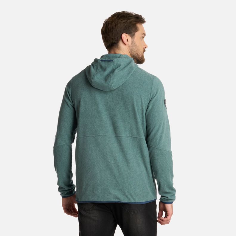 Polar Hombre Stripes NanoF Full Zip Hoody Petroleo Lippi I25-2