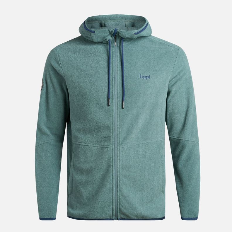Polar Hombre Stripes NanoF Full Zip Hoody Petroleo Lippi I25-6