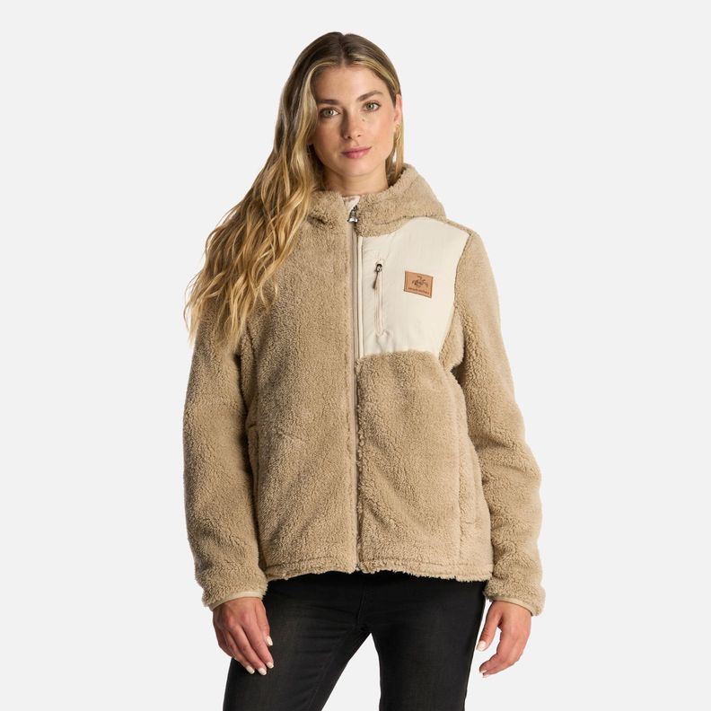 Chaqueta Mujer Bi-Polar Taupe Haka Honu-1