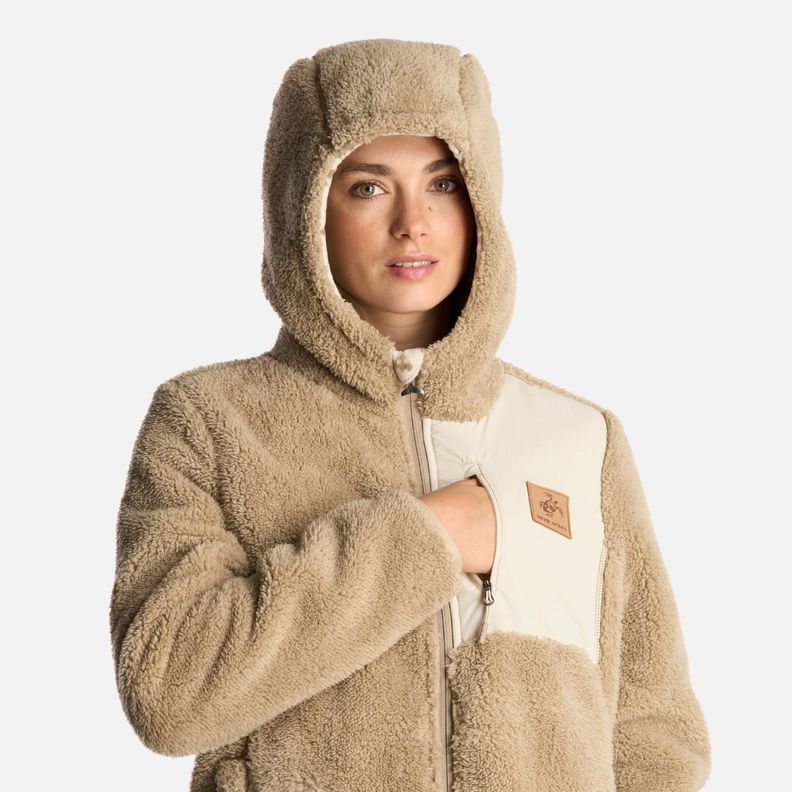 Chaqueta Mujer Bi-Polar Taupe Haka Honu-5