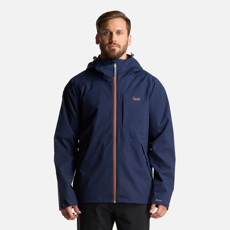 Chaqueta Hombre Massif B-Dry Hoody Jacket Azul Marino Lippi-1