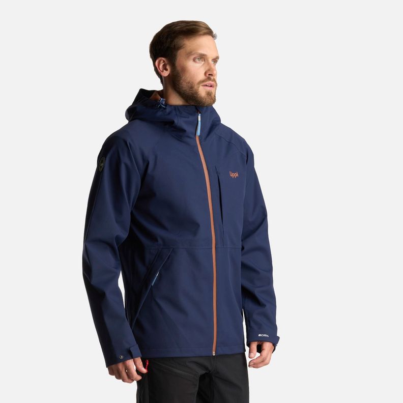 Chaqueta Hombre Massif B-Dry Hoody Jacket Azul Marino Lippi-2