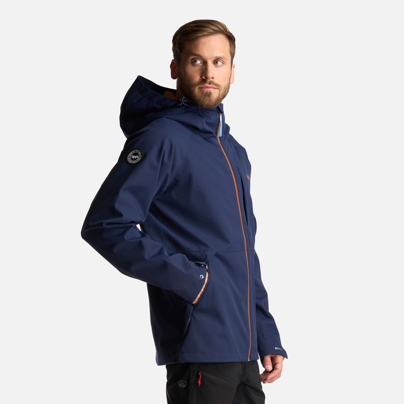 Chaqueta Hombre Massif B-Dry Hoody Jacket Azul Marino Lippi-3