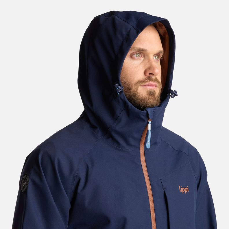 Chaqueta Hombre Massif B-Dry Hoody Jacket Azul Marino Lippi-5