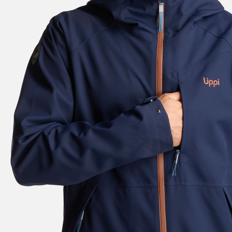 Chaqueta Hombre Massif B-Dry Hoody Jacket Azul Marino Lippi-6