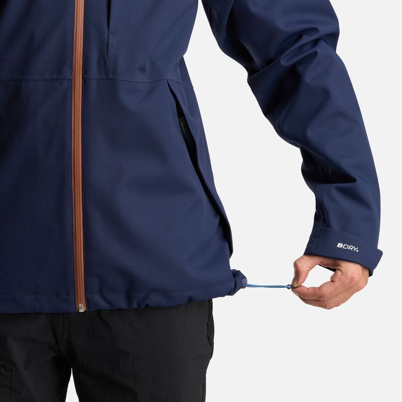 Chaqueta Hombre Massif B-Dry Hoody Jacket Azul Marino Lippi-8