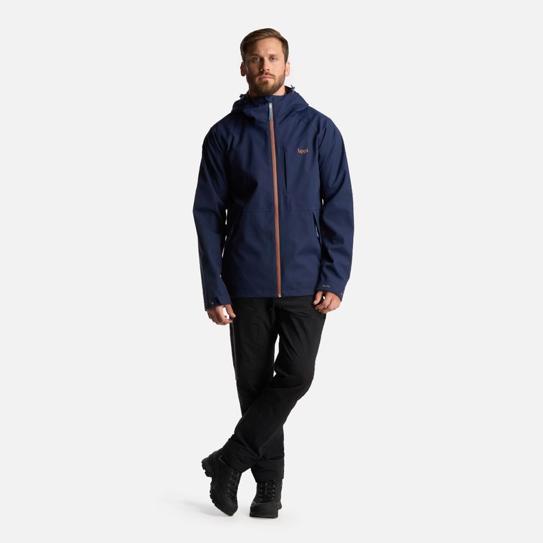 Chaqueta Hombre Massif B-Dry Hoody Jacket Azul Marino Lippi-9