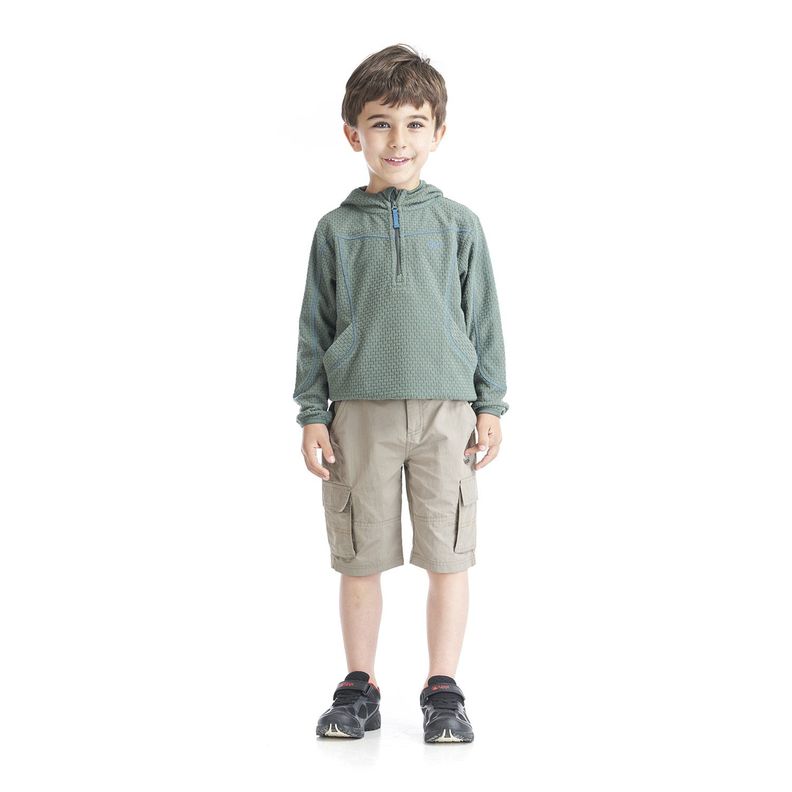 Short Niño Mini Just-Go Q-Dry Cargo Shorts Caqui Lippi V23-4