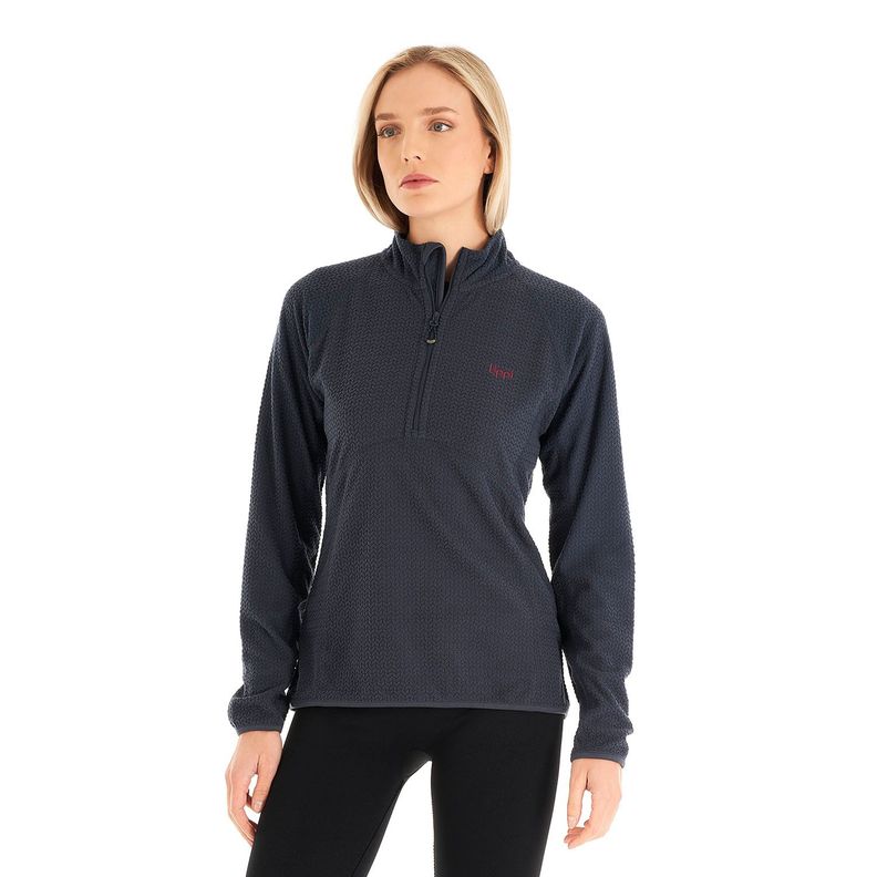 Poleron Mujer Jacaranda Nano-F 14 Zip Azul Marino Lippi V23-1