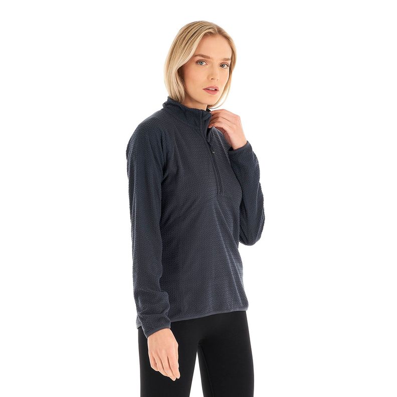 Poleron Mujer Jacaranda Nano-F 14 Zip Azul Marino Lippi V23-2