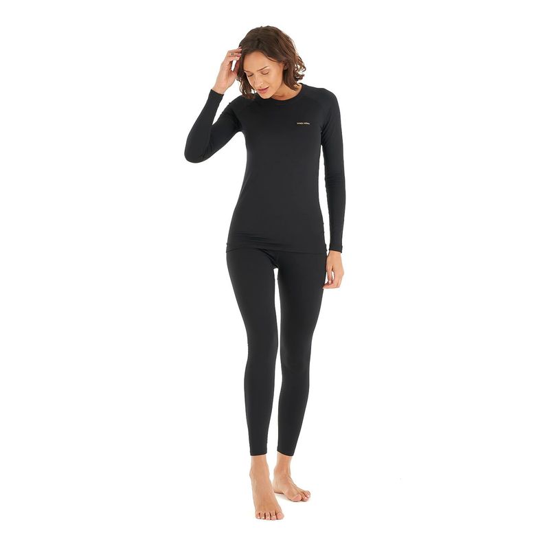 Primera Capa Mujer Huemul Bottom Negro Haka Honu V23-8
