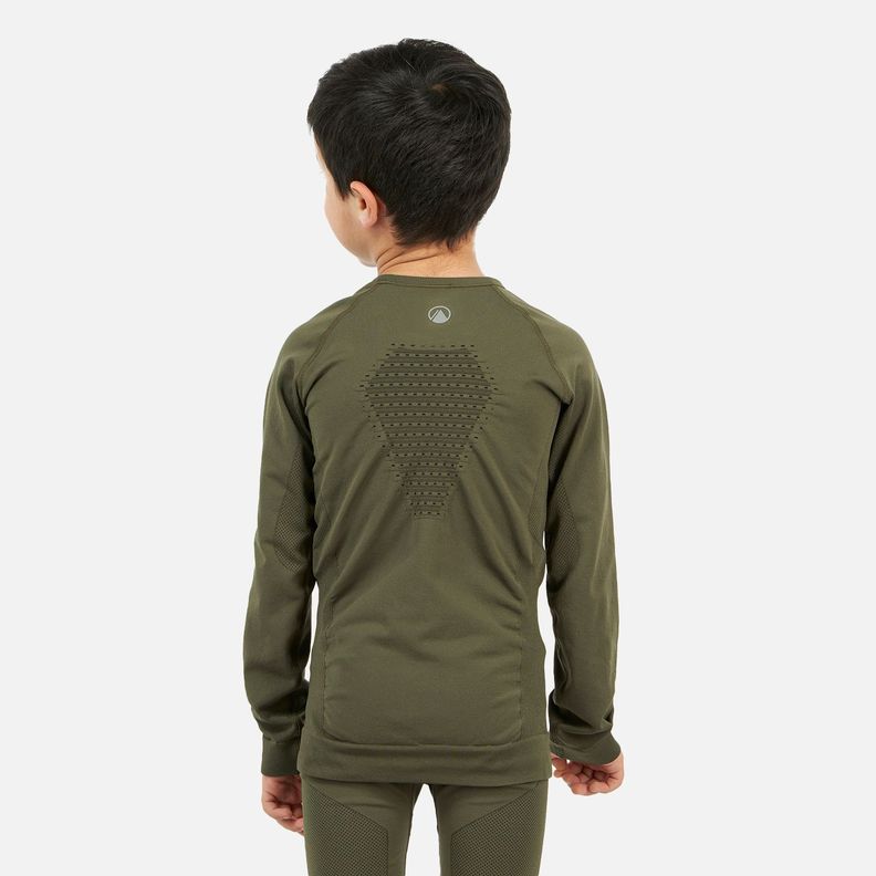 Primera Capa Niño Skintec 2000 Warm Pack Verde Militar Lippi-2