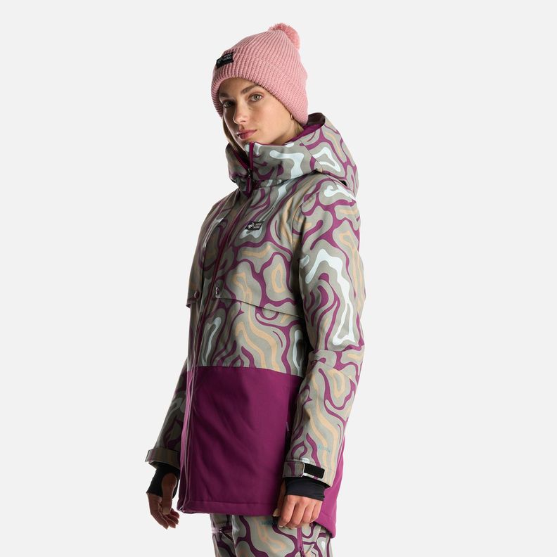 Chaqueta Mujer Yeti Print Verde Claro Haka Honu-2